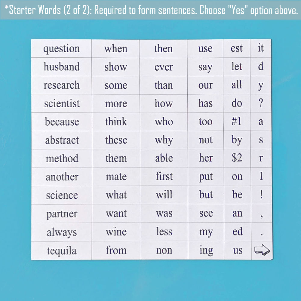 PhD Self-Care Word Magnets