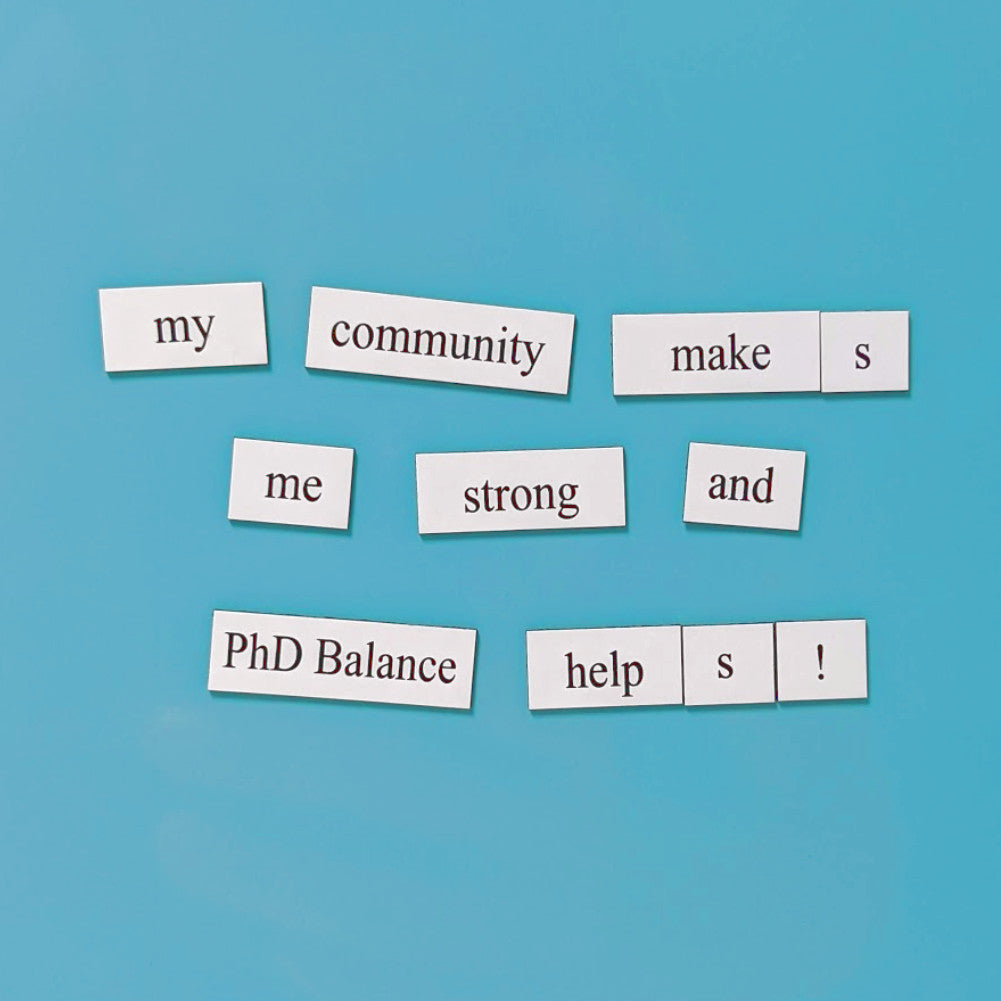 PhD Self-Care Word Magnets