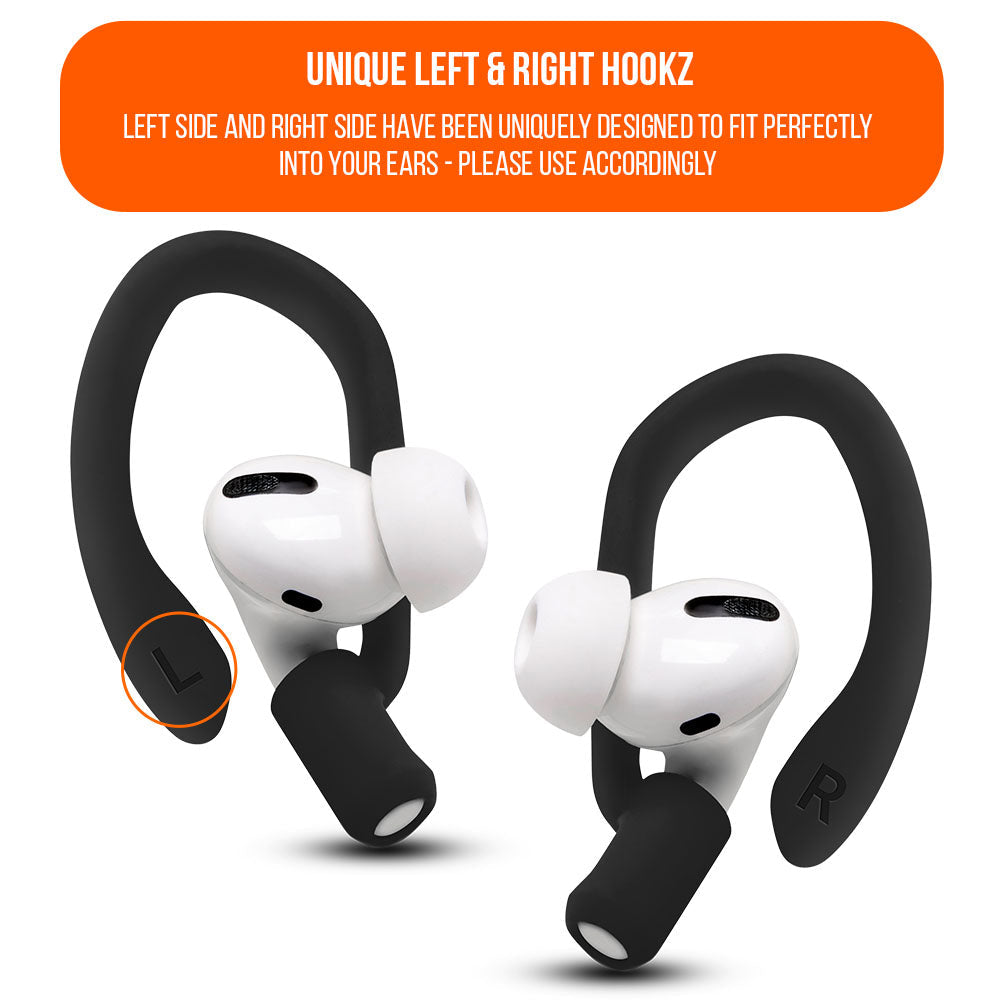WC HookZ - Over Ear Hooks for Airpods Pro 1, 2 & Airpods 1, 2, 3